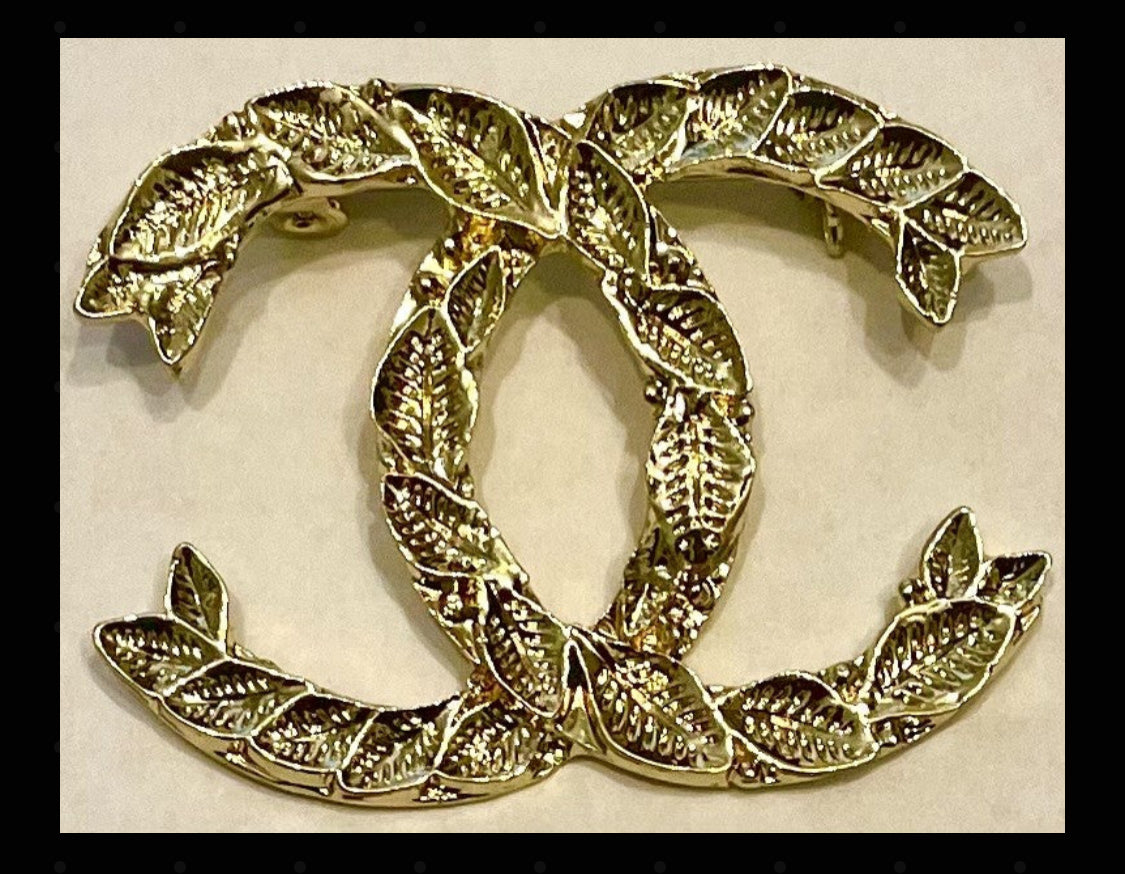 CC Gold Leaf Brooch