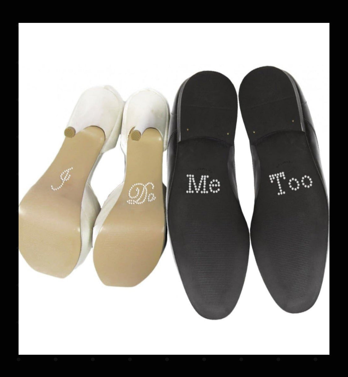 I Do, Me Too shoe stickers