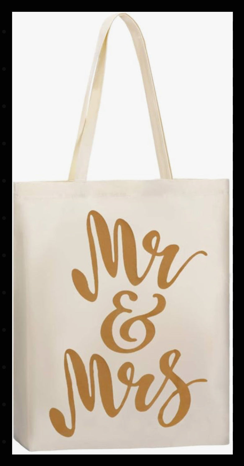 Mr & Mrs Tote Bag