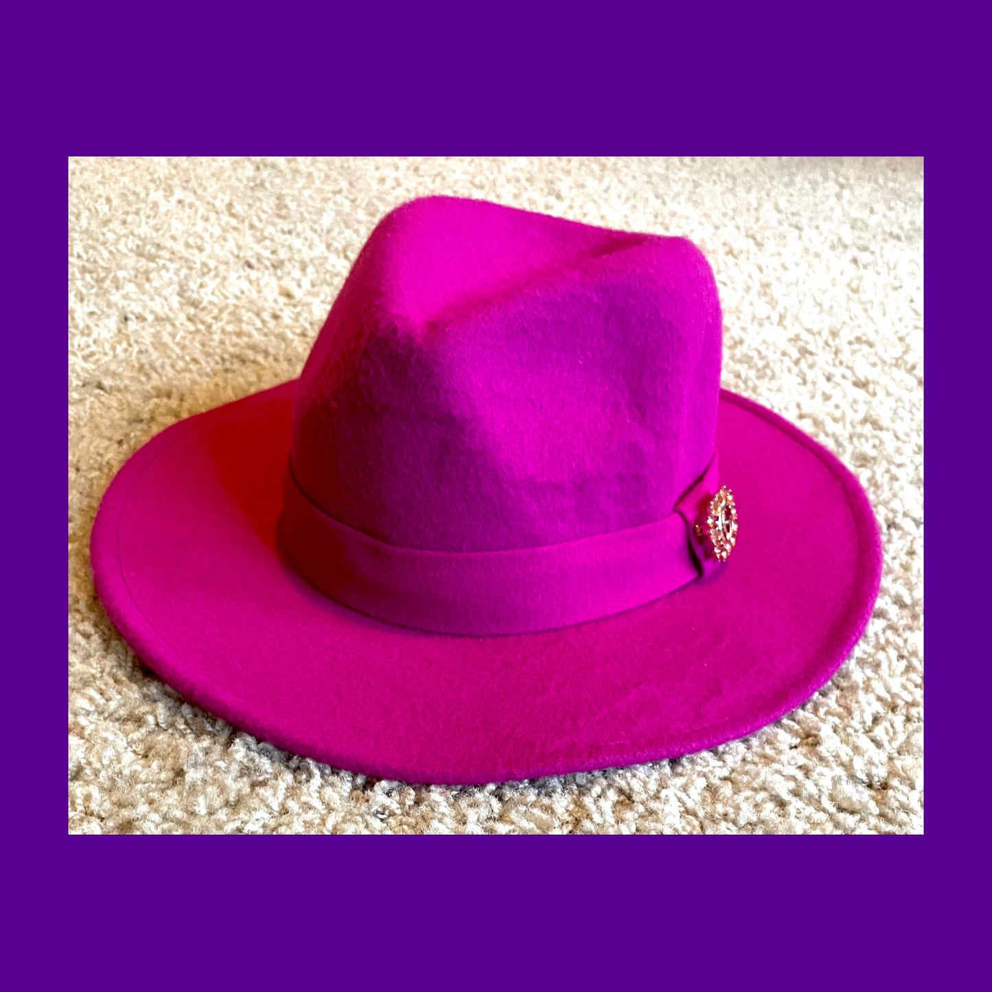 Hot Pink Fedora Hat