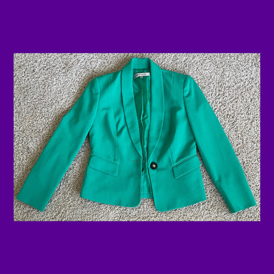 Effortlessly Green Chic Blazer