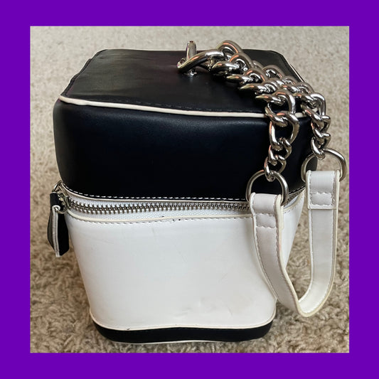 Black and White Box Bag