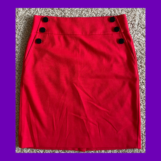 Red Pencil Skirt