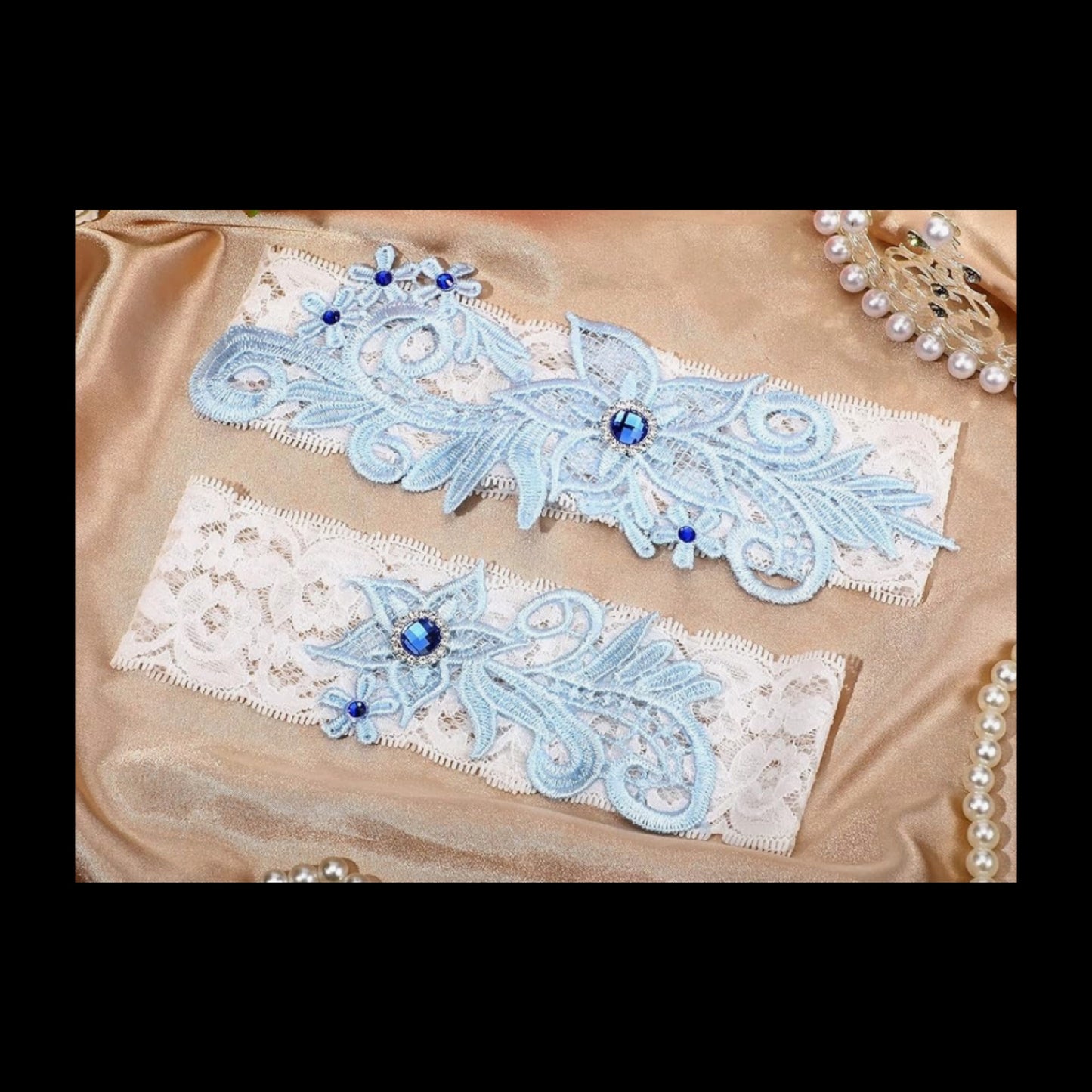 Something Blue Garter Set