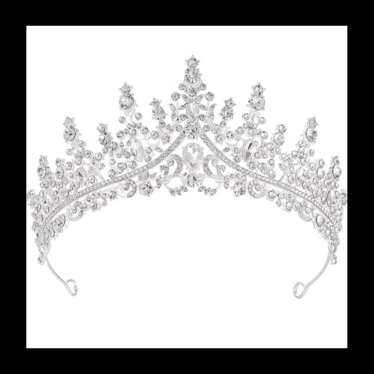 Silver Rhinestone Crown